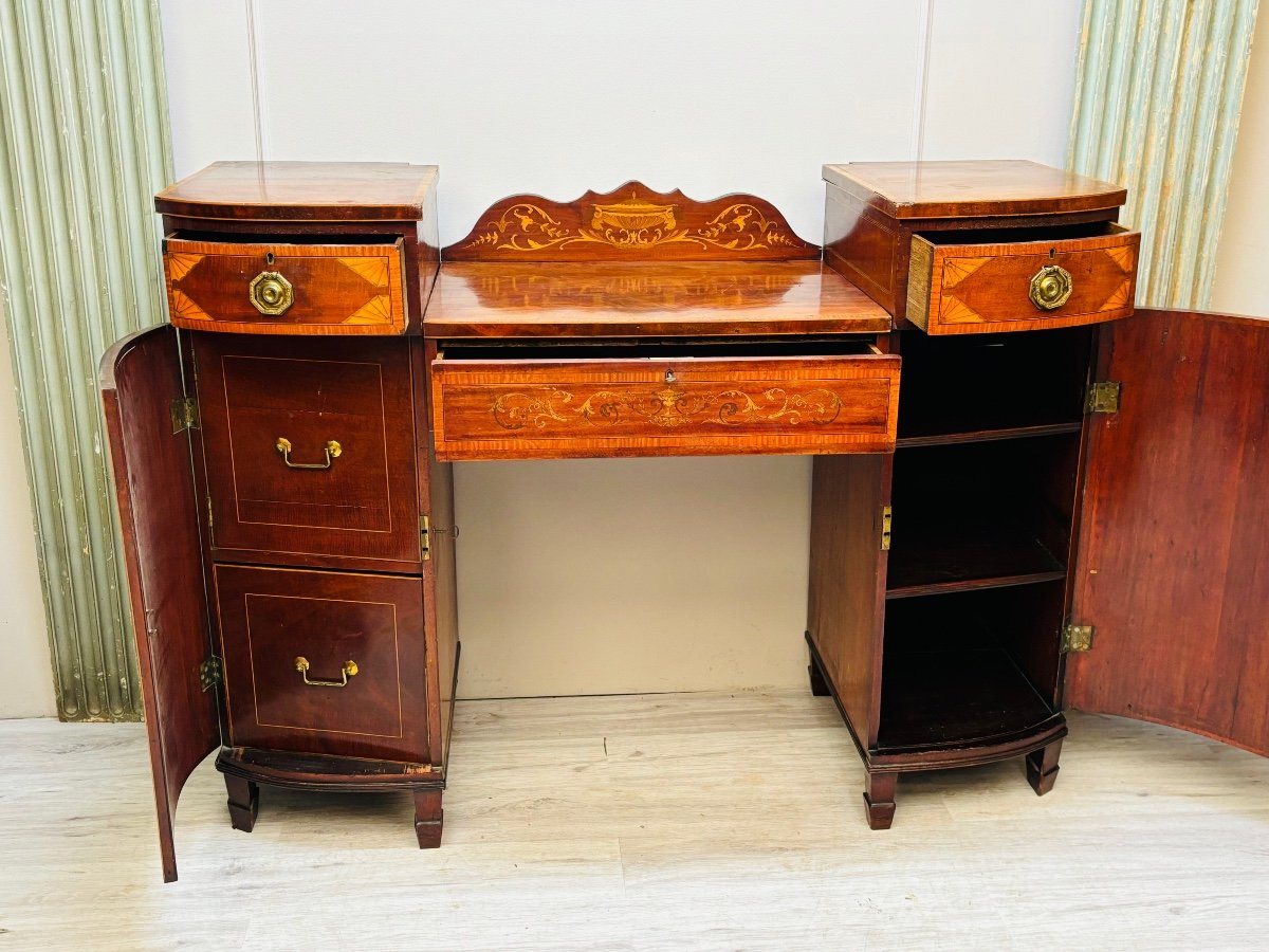 Mahogany And Marquetry Buffet From The 19th Century-photo-4