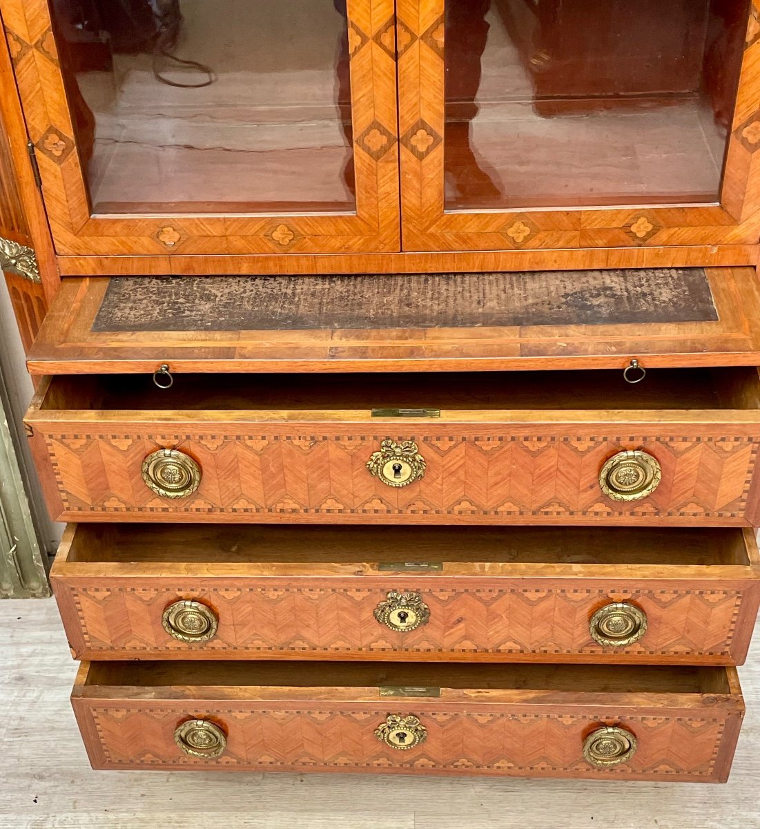 19th Century Writing Display Chest Of Drawers -photo-4