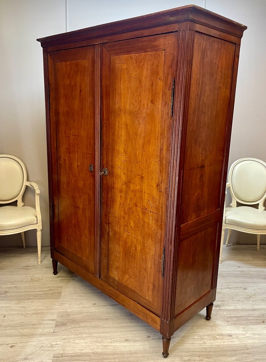 Rare Mahogany Cabinet From The Louis XVI Period -photo-3