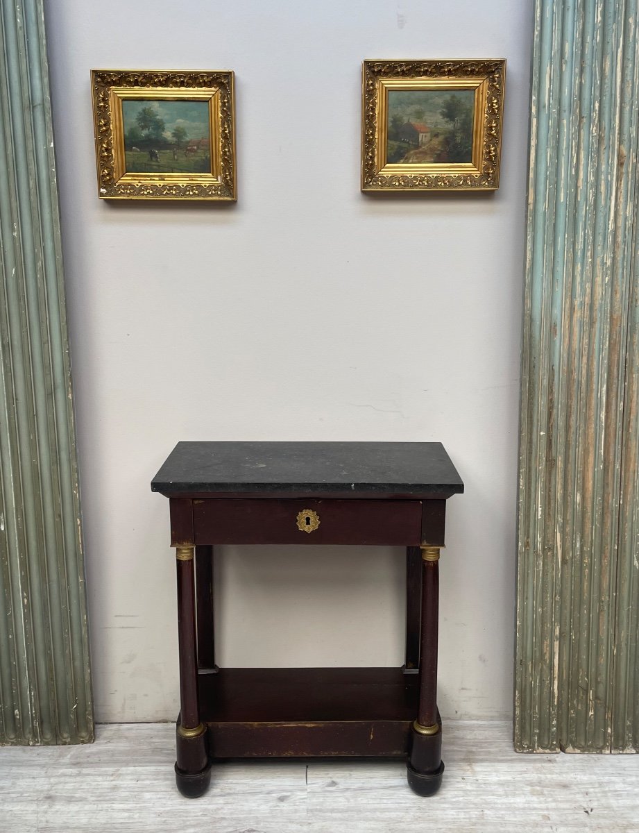 19th Century Mahogany Empire Console