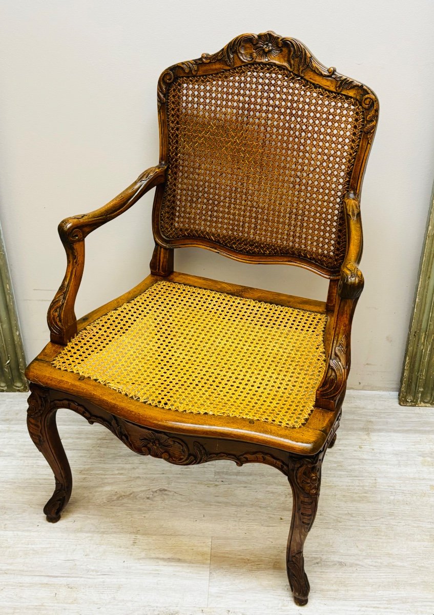 Cannés Armchair With Flat Back Louis XV 