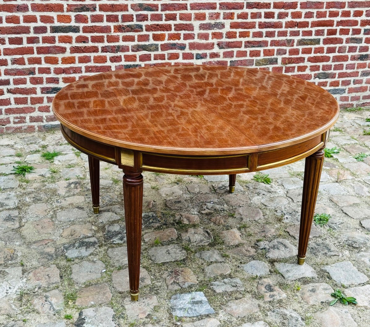 Maison Gouffe Louis XVI Mahogany Dining Room Table -photo-5