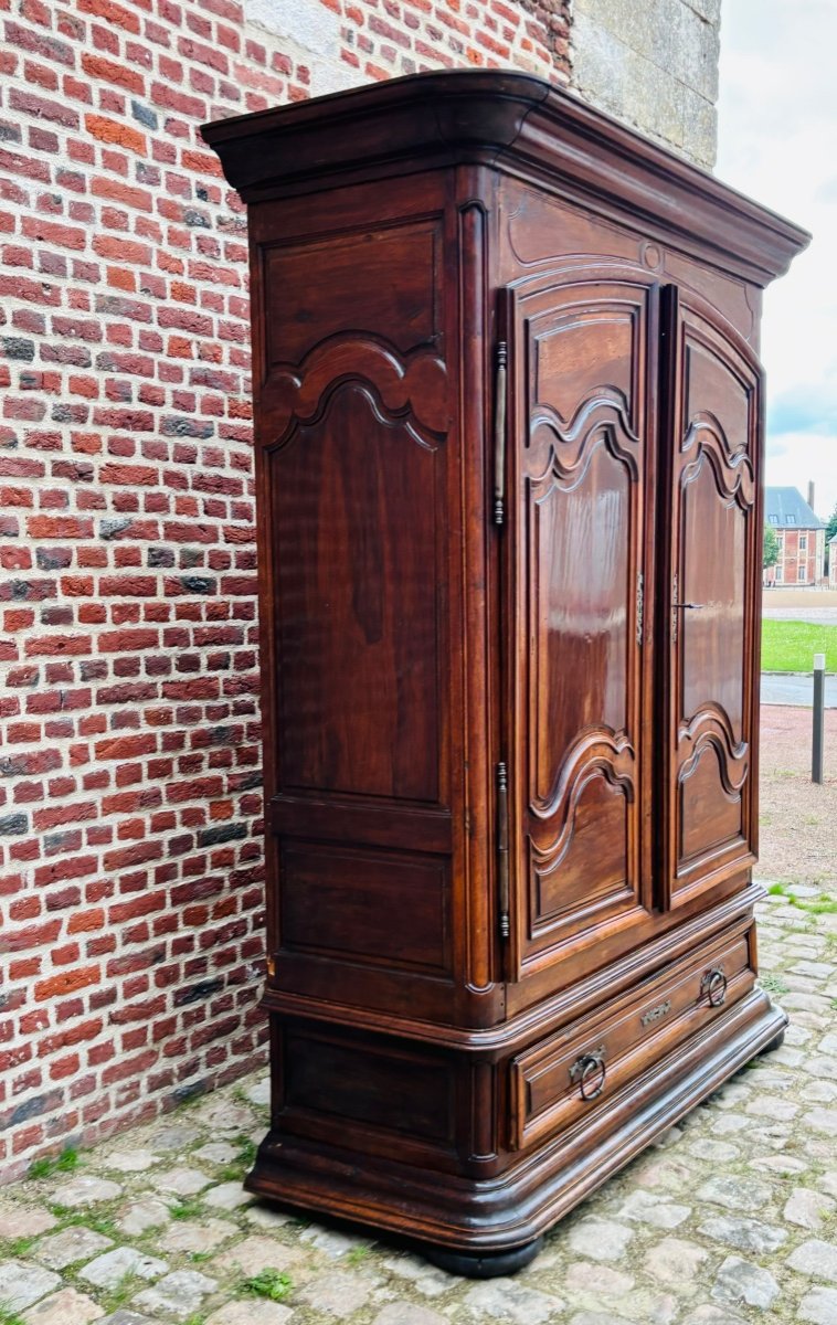 Large Wardrobe From Périgord In Walnut From The 18th Century -photo-3