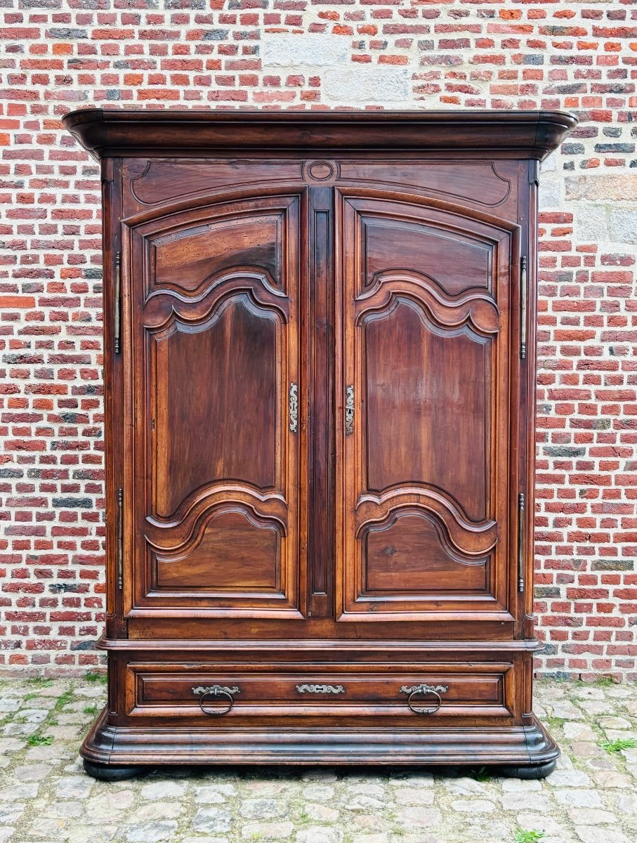 Large Wardrobe From Périgord In Walnut From The 18th Century -photo-8