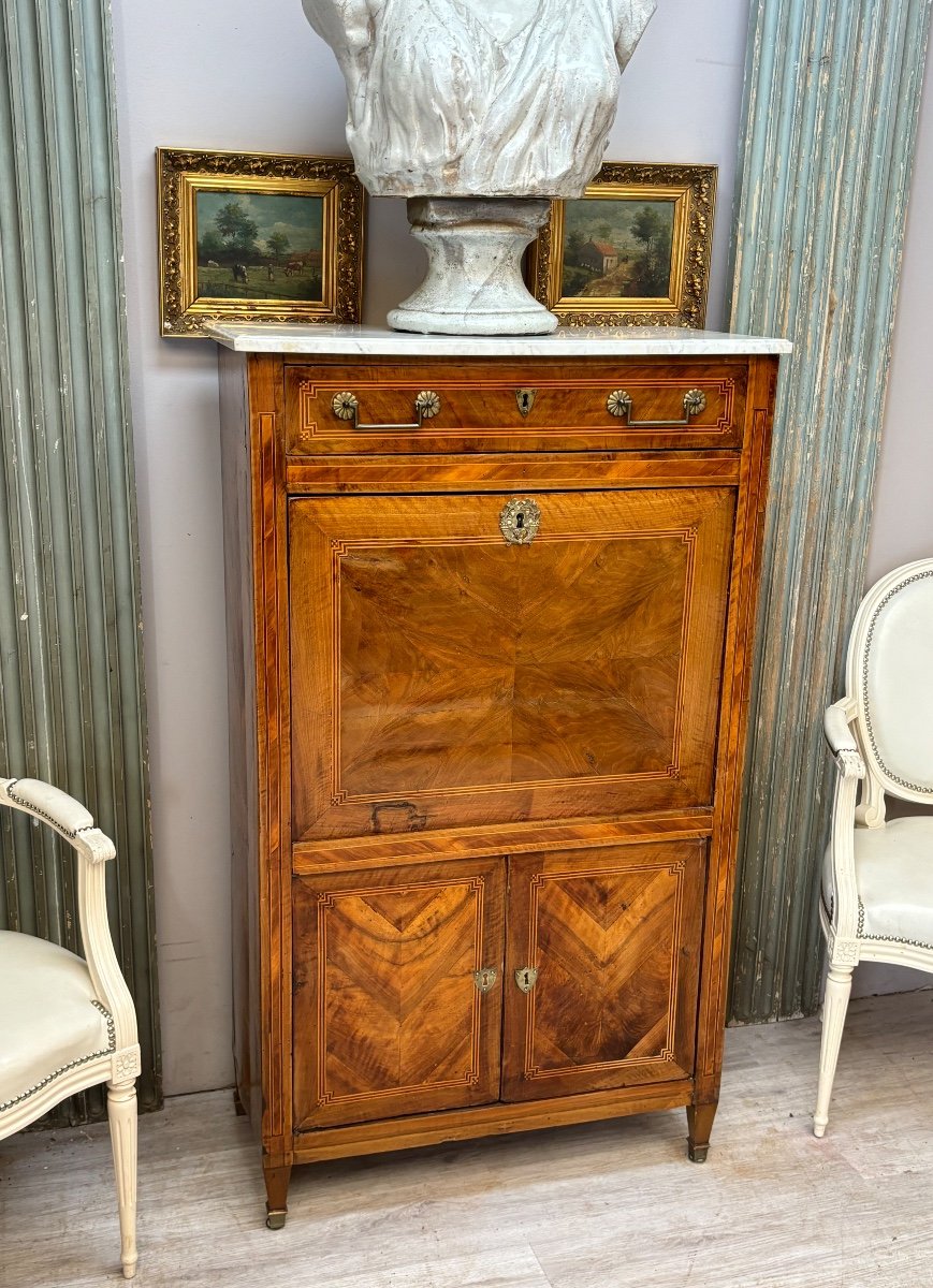 Louis XVI Marquetry Secretary-photo-6