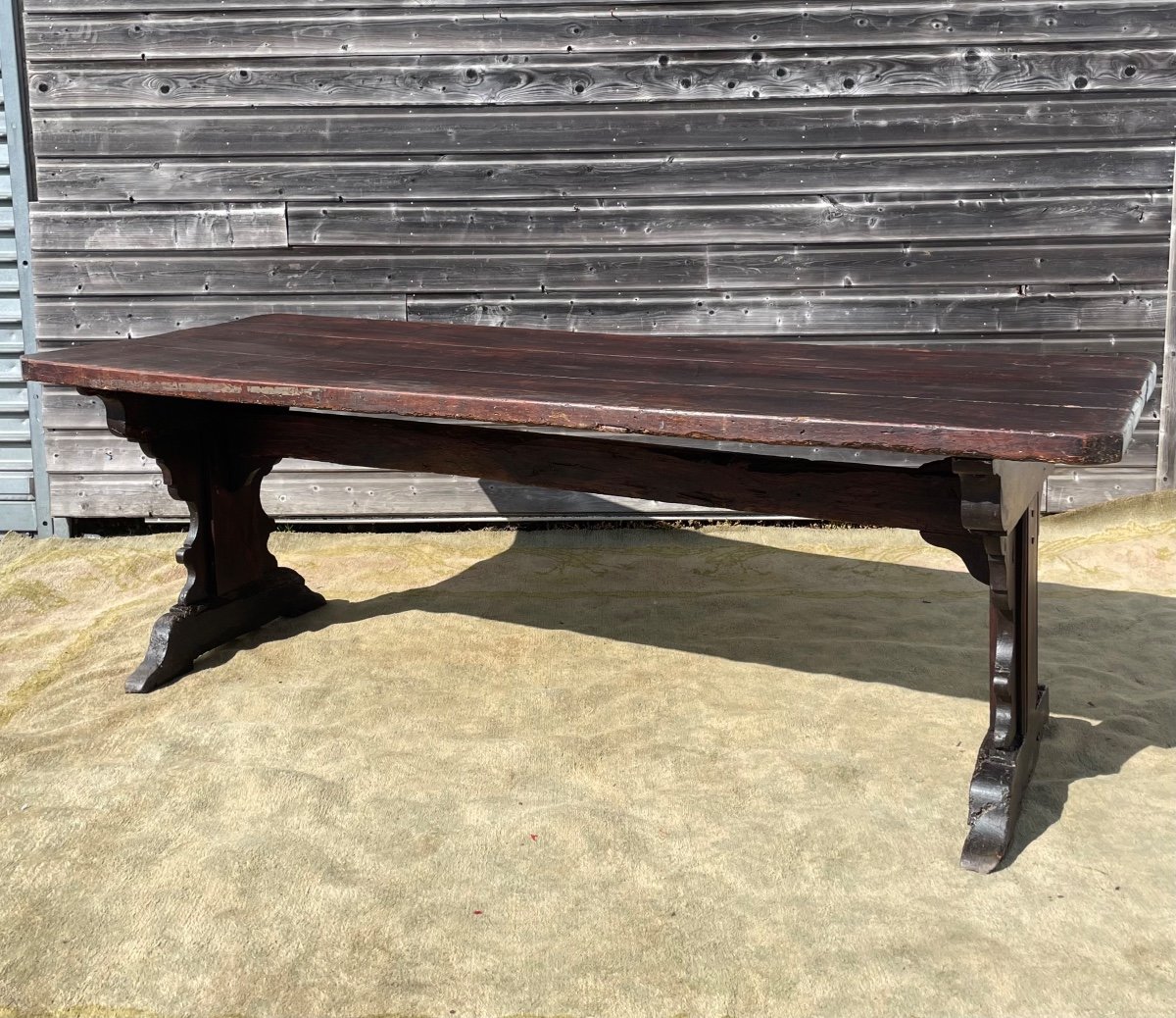 17th Century Oak Farm Table -photo-2