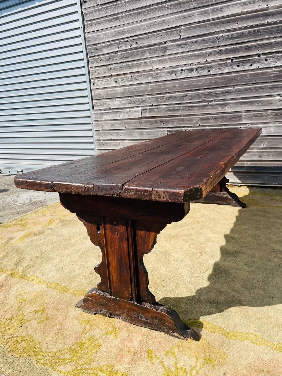 Table De Ferme En chêne D’époque 17 ème -photo-7