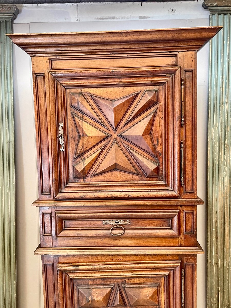 Louis XIII Walnut Cabinet 18th Century -photo-4