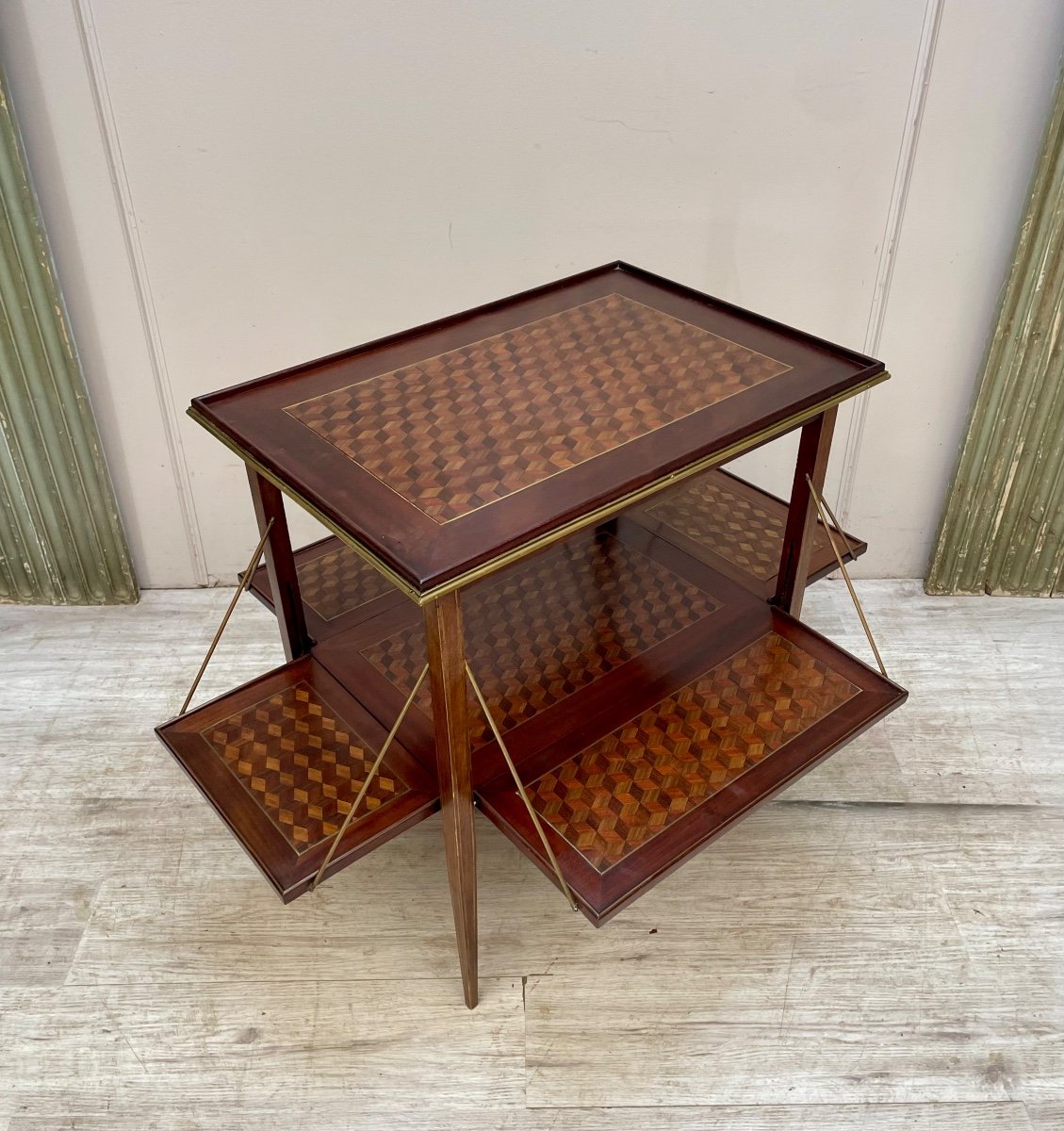 Mahogany Tea Table 19th Century -photo-2