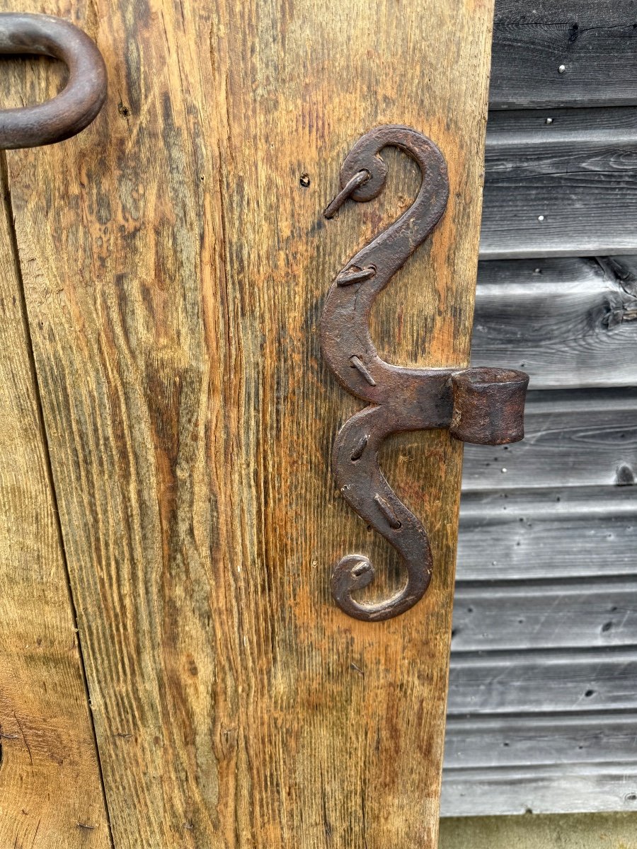  Pair Of 17th Century Provencal Oak Doors -photo-3