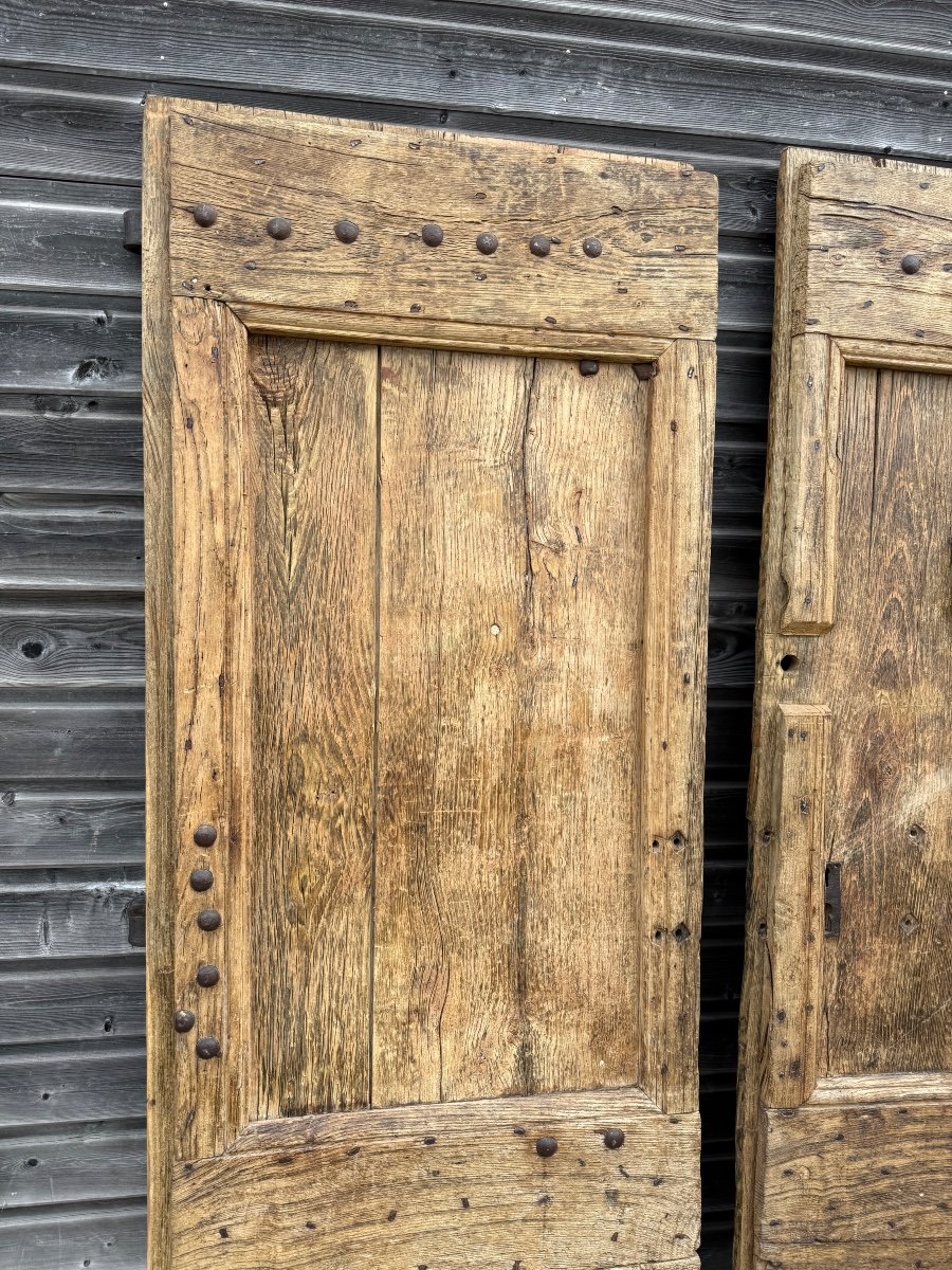  Pair Of 17th Century Provencal Oak Doors -photo-2