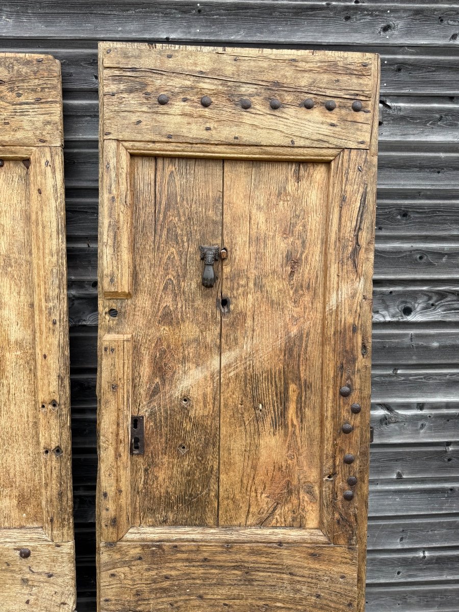  Pair Of 17th Century Provencal Oak Doors -photo-3