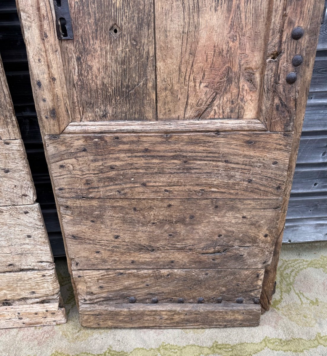  Pair Of 17th Century Provencal Oak Doors -photo-4