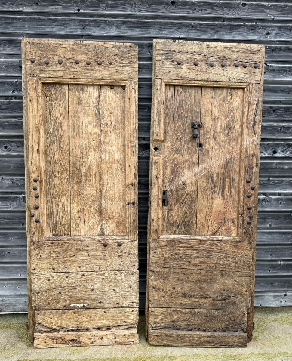  Pair Of 17th Century Provencal Oak Doors -photo-5