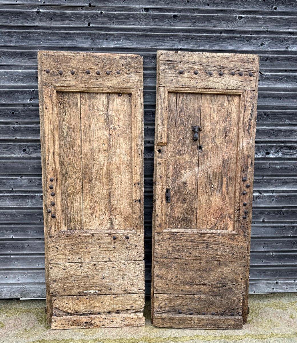  Pair Of 17th Century Provencal Oak Doors -photo-6