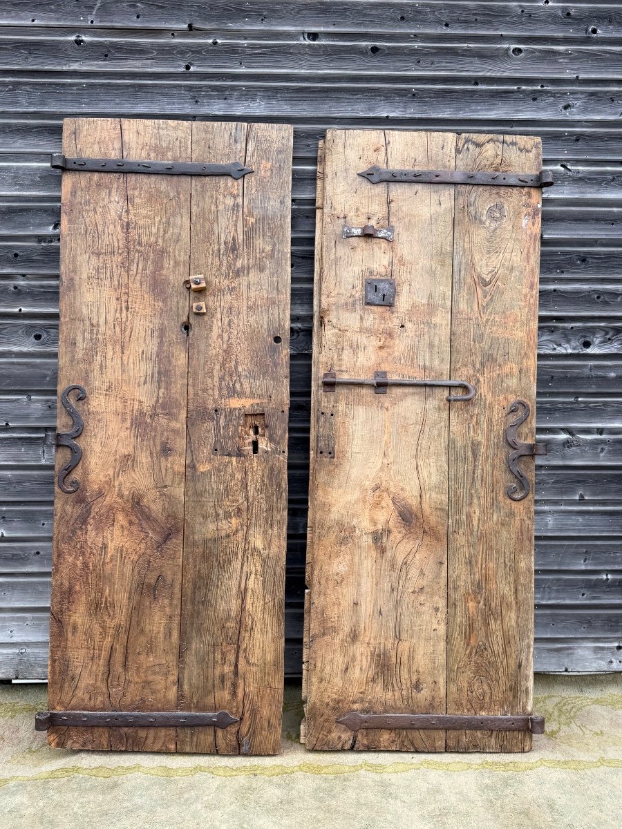  Pair Of 17th Century Provencal Oak Doors 