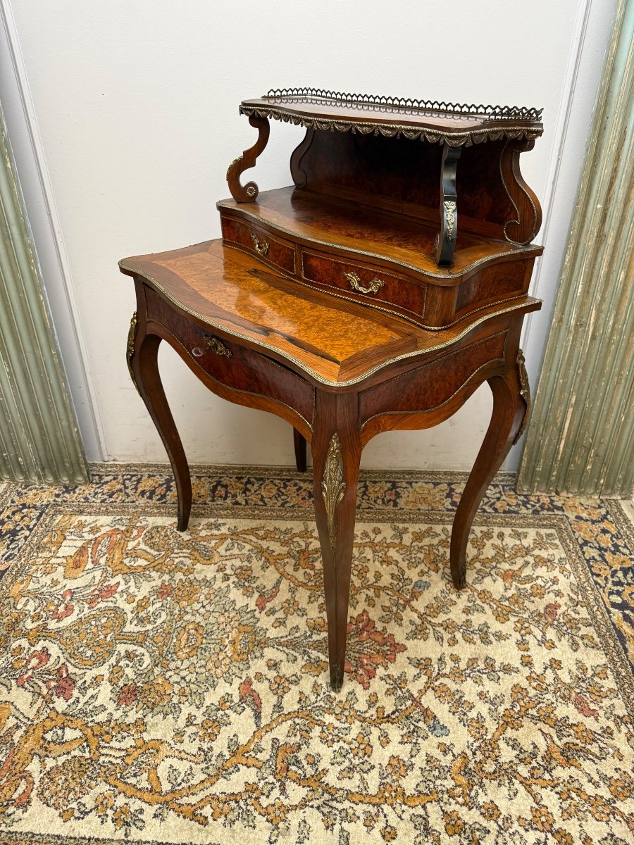 Bonheur Du Jour Napoleon III Writing Desk-photo-3