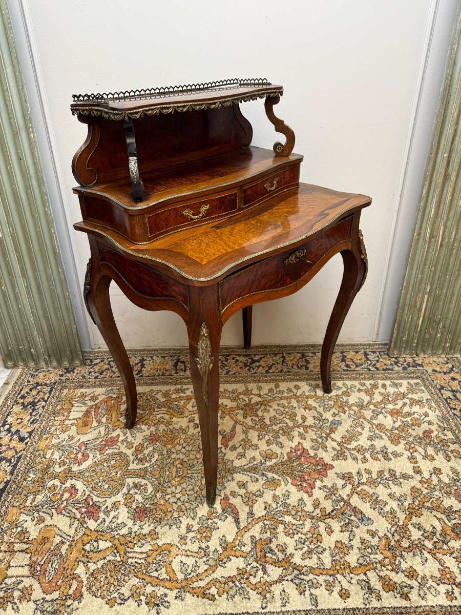 Bonheur Du Jour Napoleon III Writing Desk-photo-4