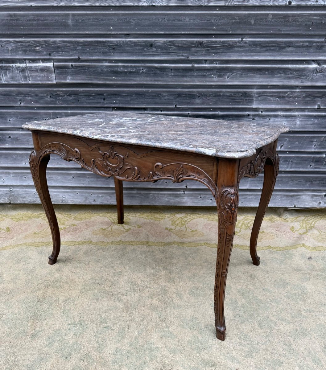 Louis XV Style Game Table, 20th Century -photo-2