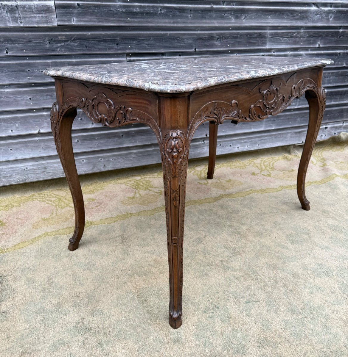 Louis XV Style Game Table, 20th Century -photo-2