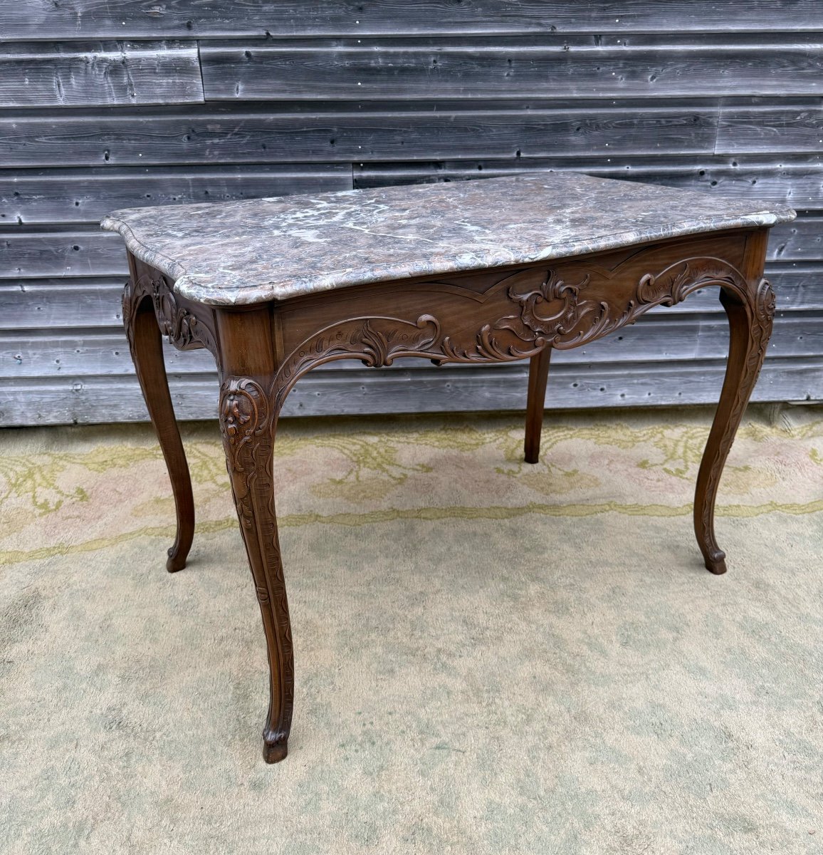 Louis XV Style Game Table, 20th Century -photo-4