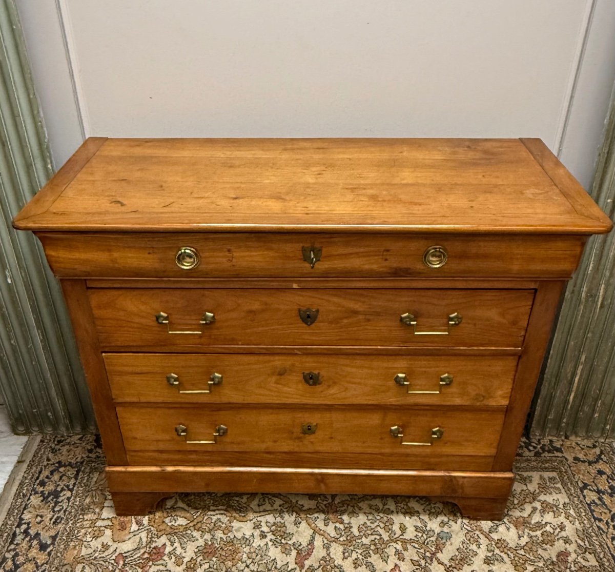 Commode Louis Philippe En Merisier 19 ème Siècle -photo-3