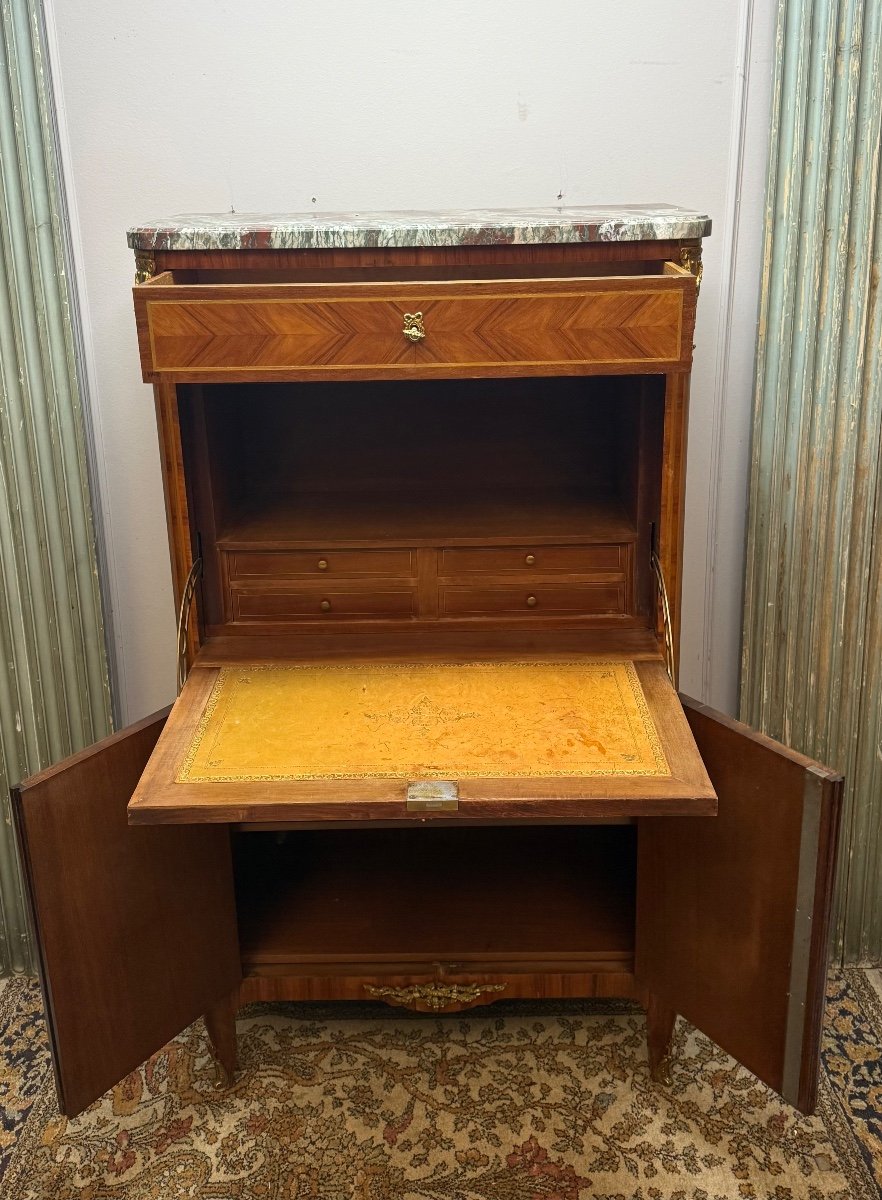 Louis XVI Style Marquetry Secretary -photo-3