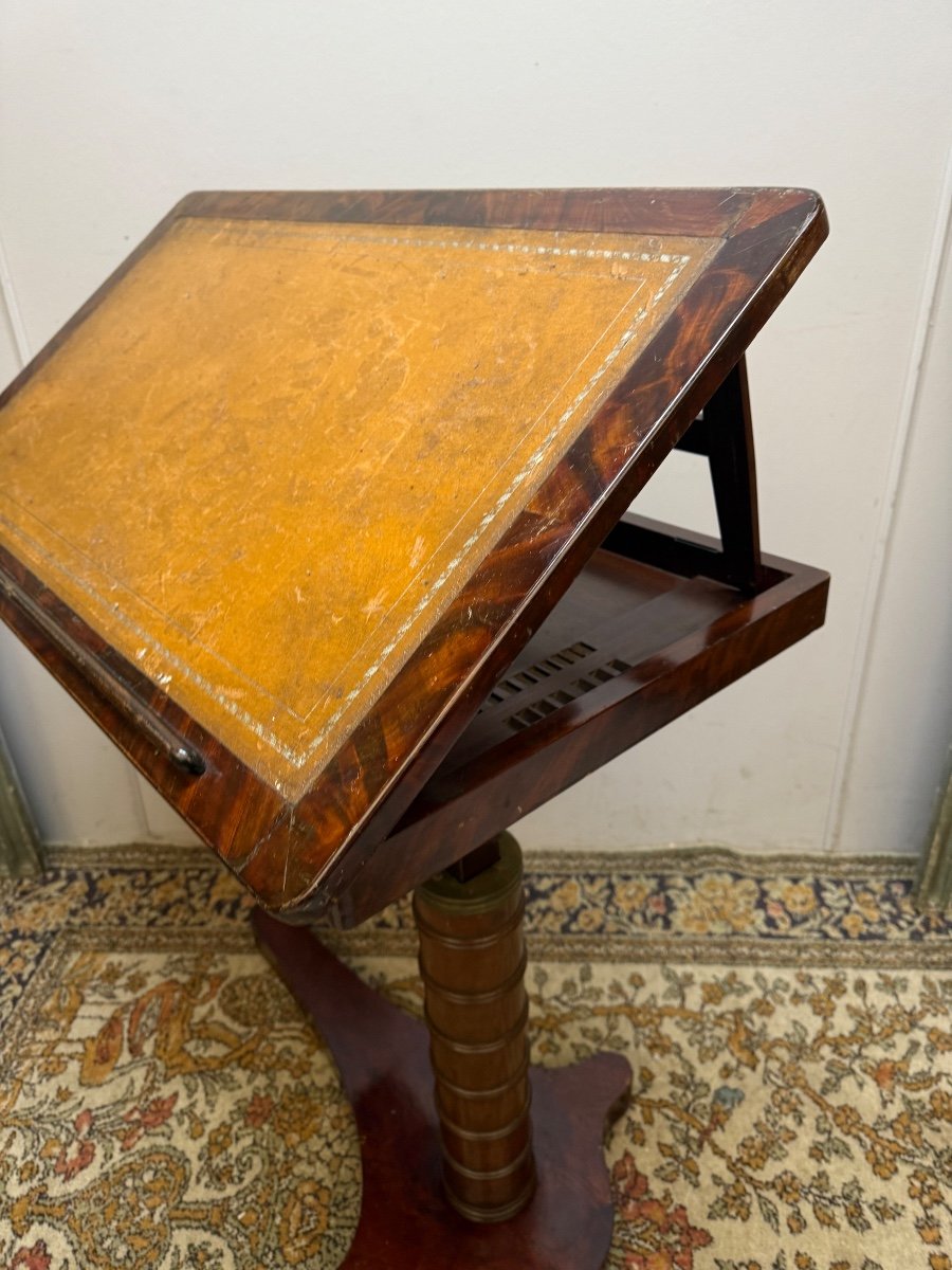 19th Century Empire Period Mahogany Patient's Table -photo-2