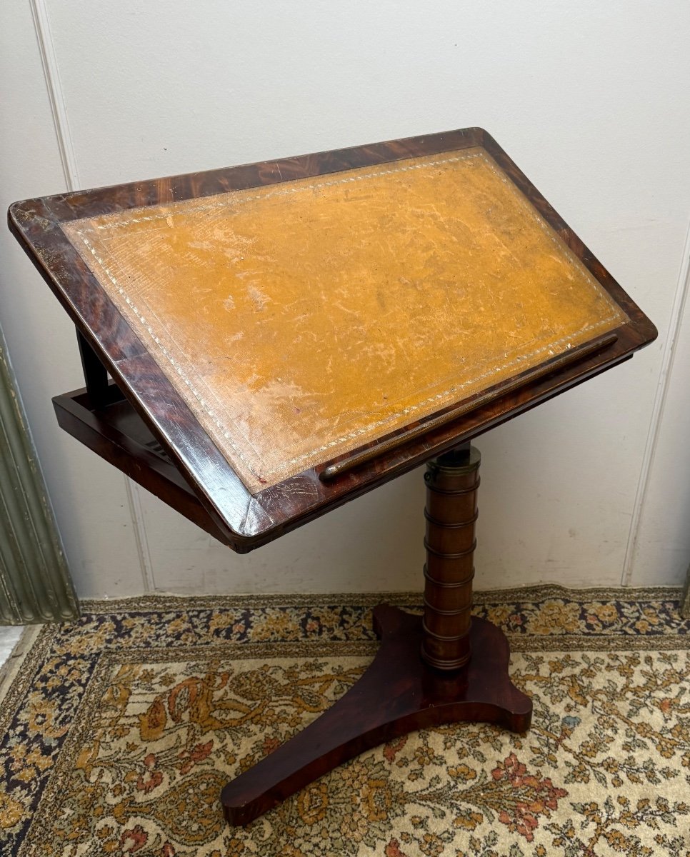 19th Century Empire Period Mahogany Patient's Table -photo-3