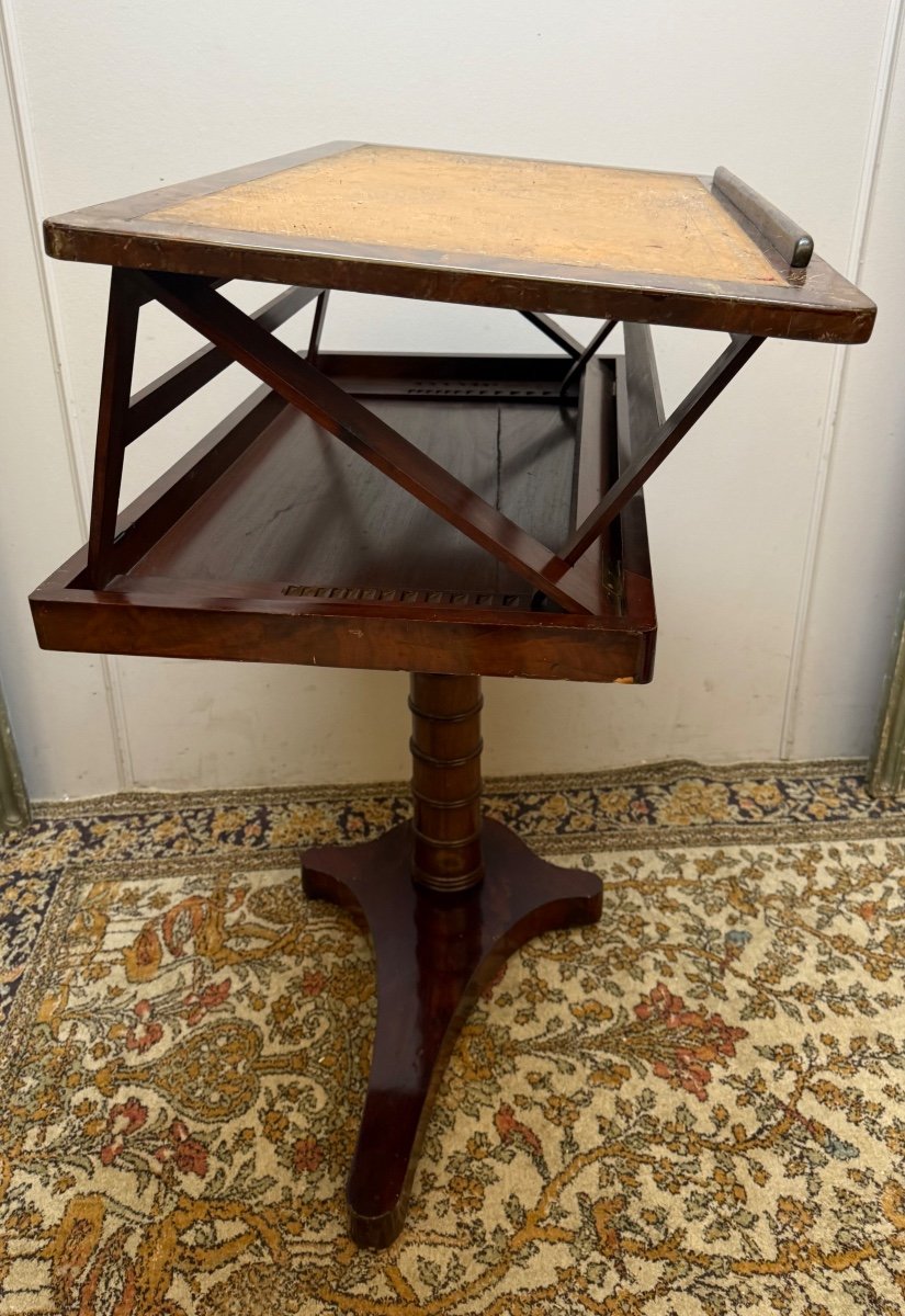 19th Century Empire Period Mahogany Patient's Table -photo-4