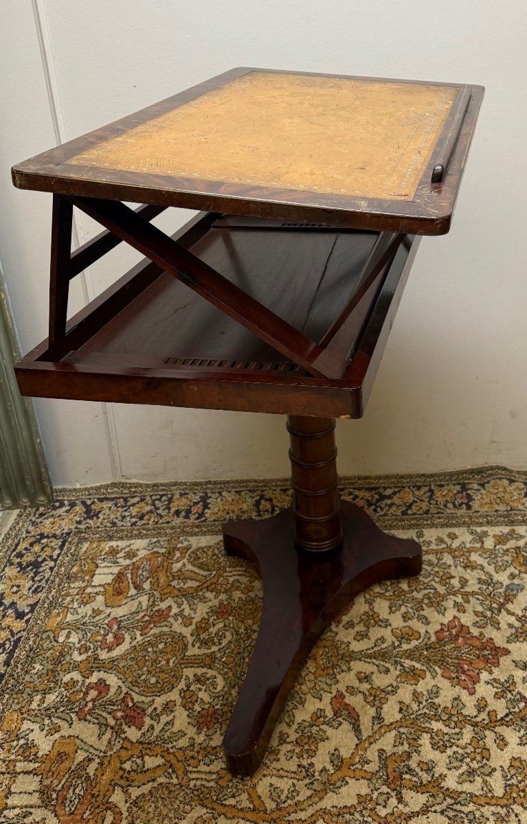 19th Century Empire Period Mahogany Patient's Table -photo-5