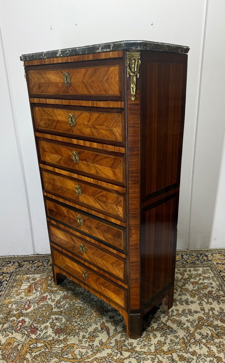 Louis XVI Period Marquetry Secretary -photo-3