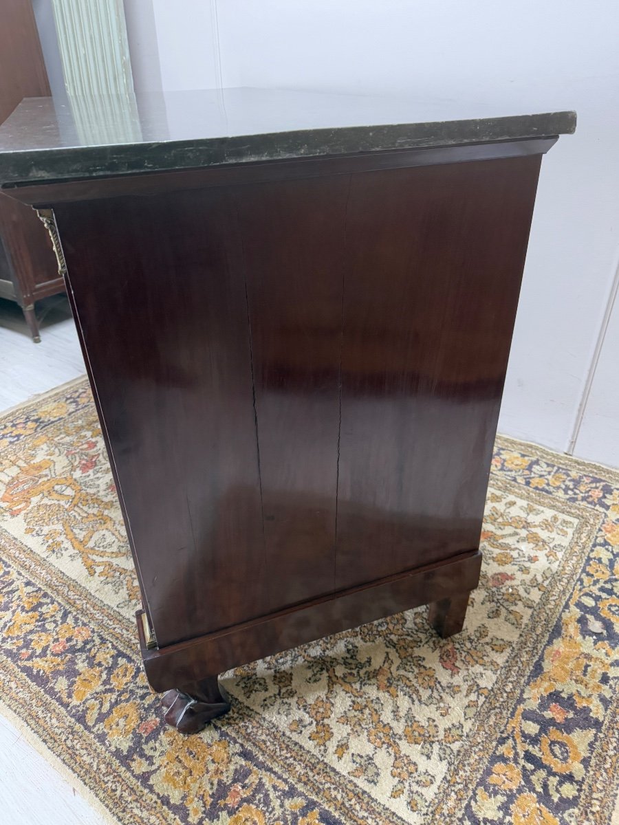 Empire Period Chest Of Drawers In Mahogany, 19th Century -photo-8