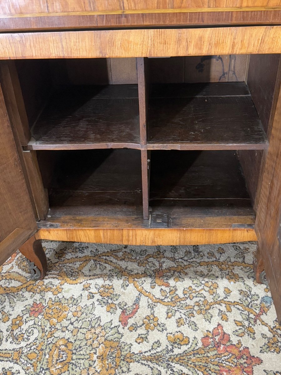 18th Century Transition Period Marquetry Secretary -photo-3