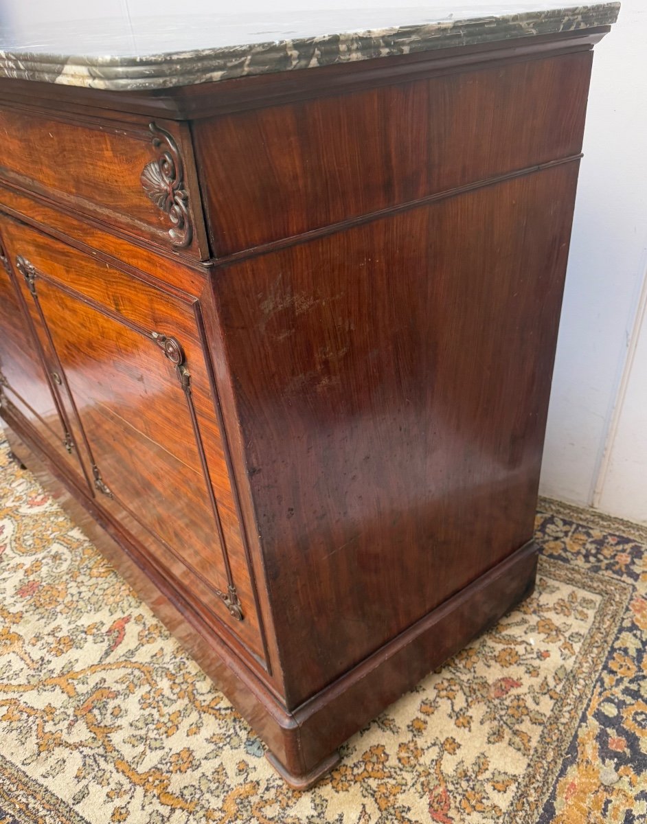 Mahogany Buffet Chest Of Drawers Stamped Lemarchand -photo-4