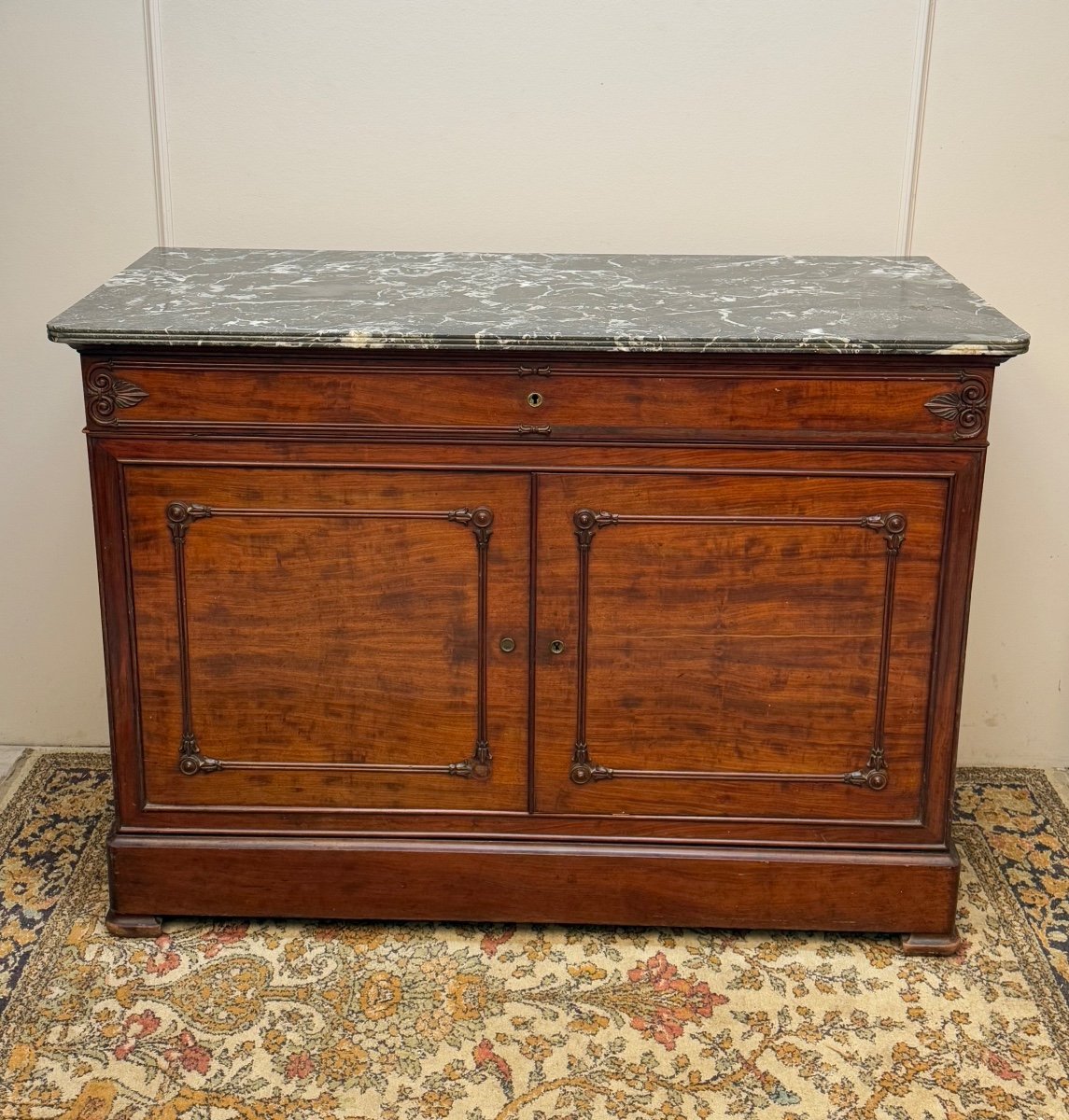 Mahogany Buffet Chest Of Drawers Stamped Lemarchand 