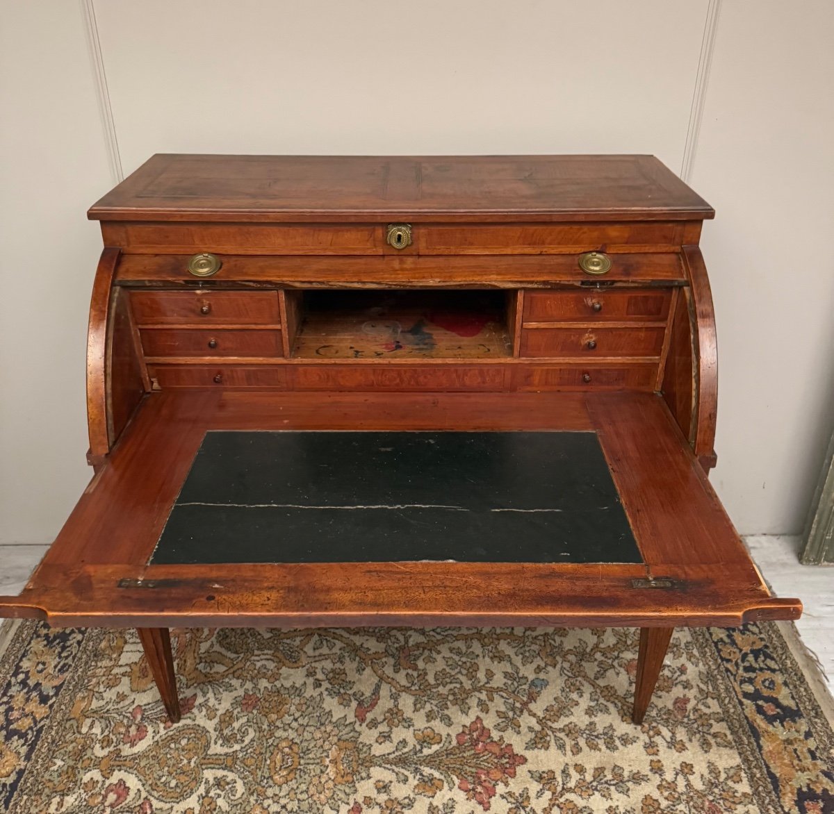 Louis XVI Period Walnut Cylinder Desk -photo-2