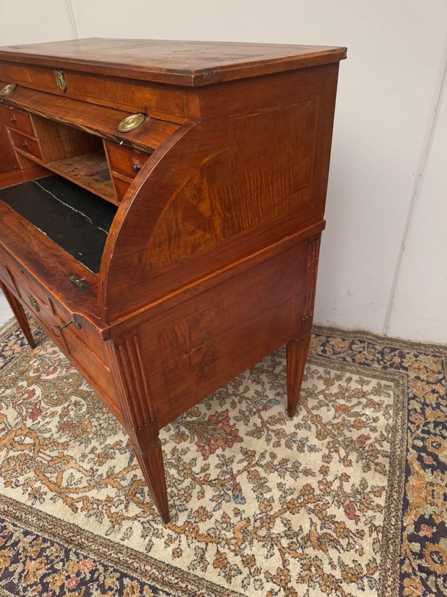 Louis XVI Period Walnut Cylinder Desk -photo-1