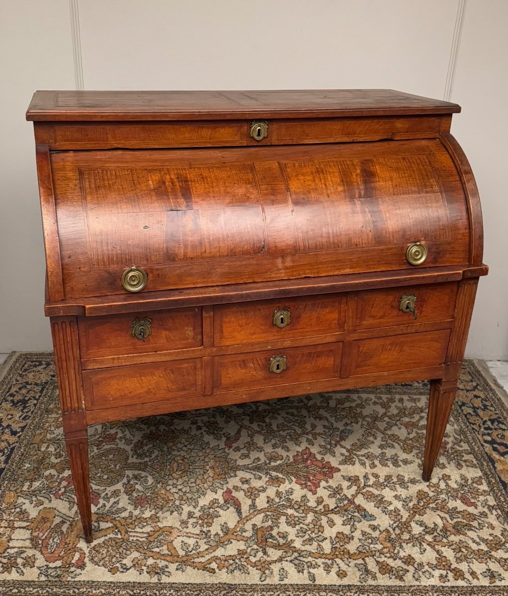 Louis XVI Period Walnut Cylinder Desk -photo-4