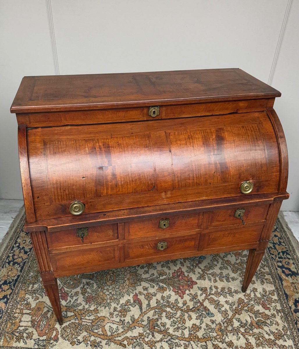 Louis XVI Period Walnut Cylinder Desk -photo-5