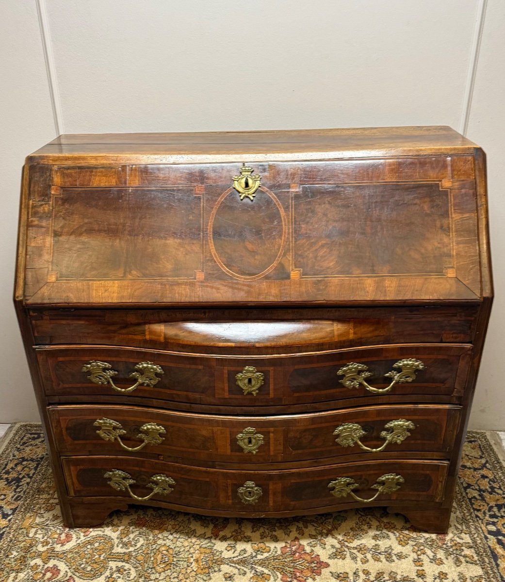 18th Century Marquetry Sloping Desk -photo-2