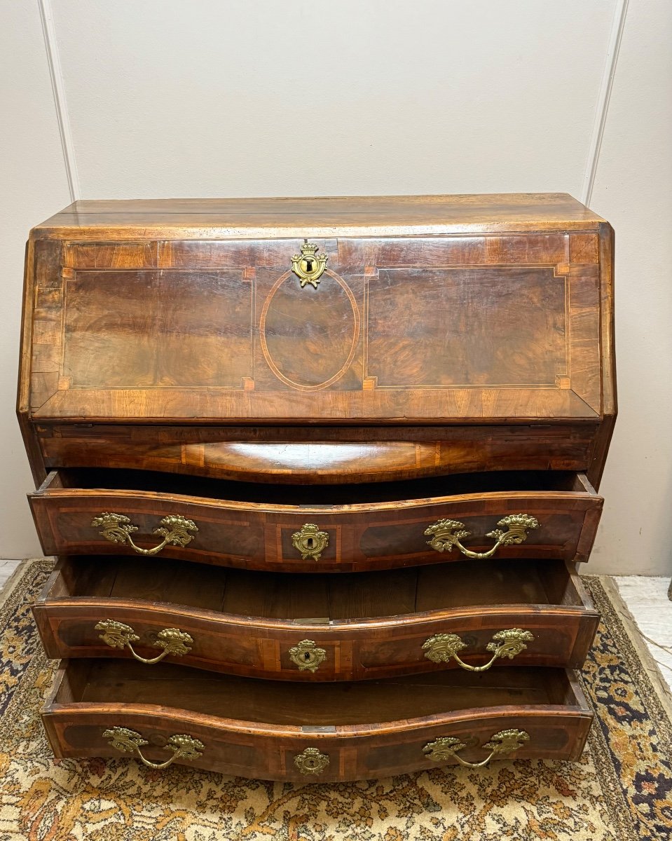 18th Century Marquetry Sloping Desk -photo-3