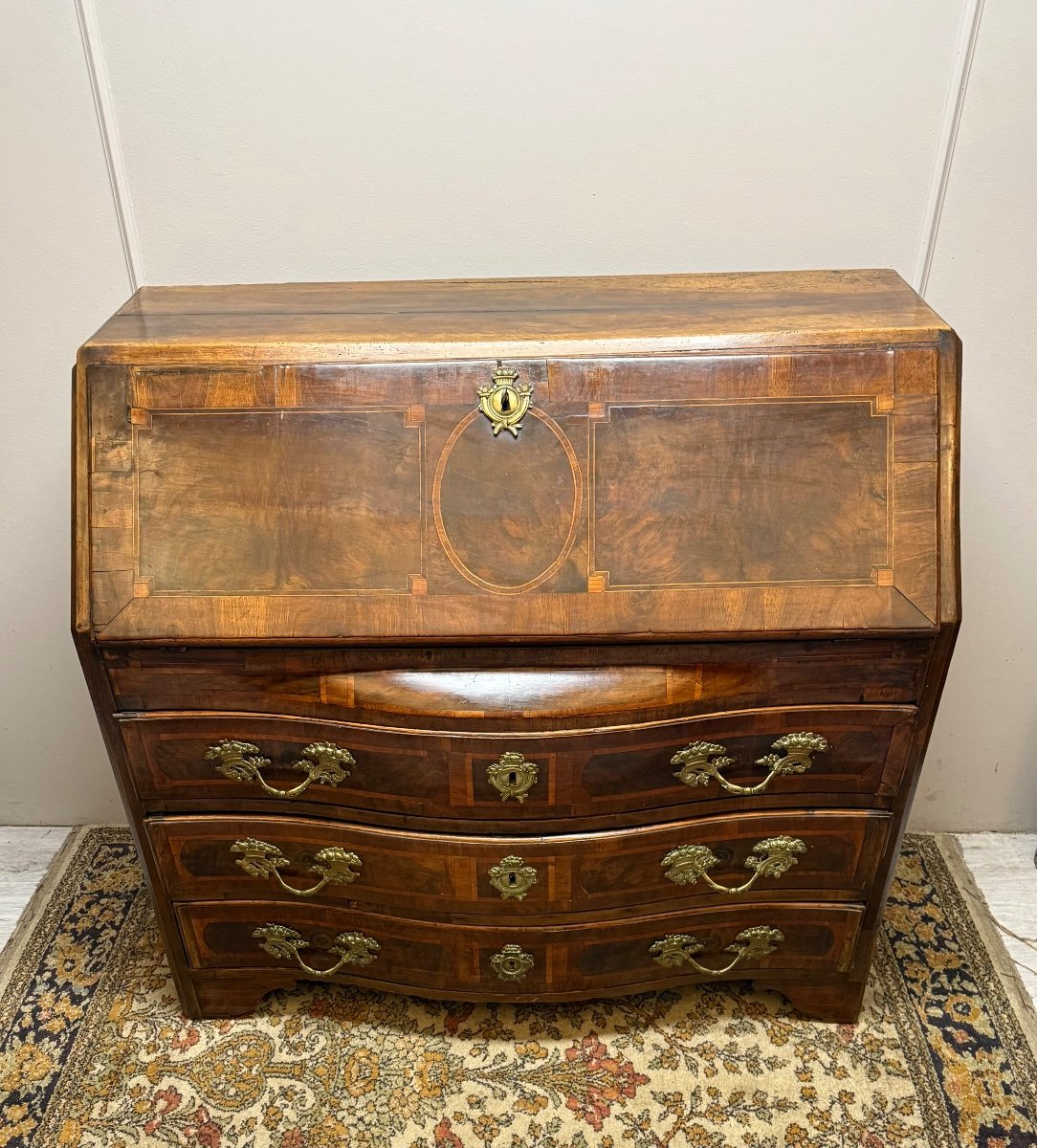 18th Century Marquetry Sloping Desk -photo-1