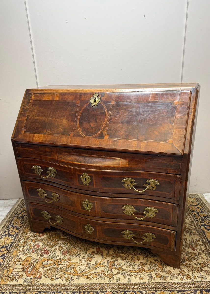 18th Century Marquetry Sloping Desk -photo-3