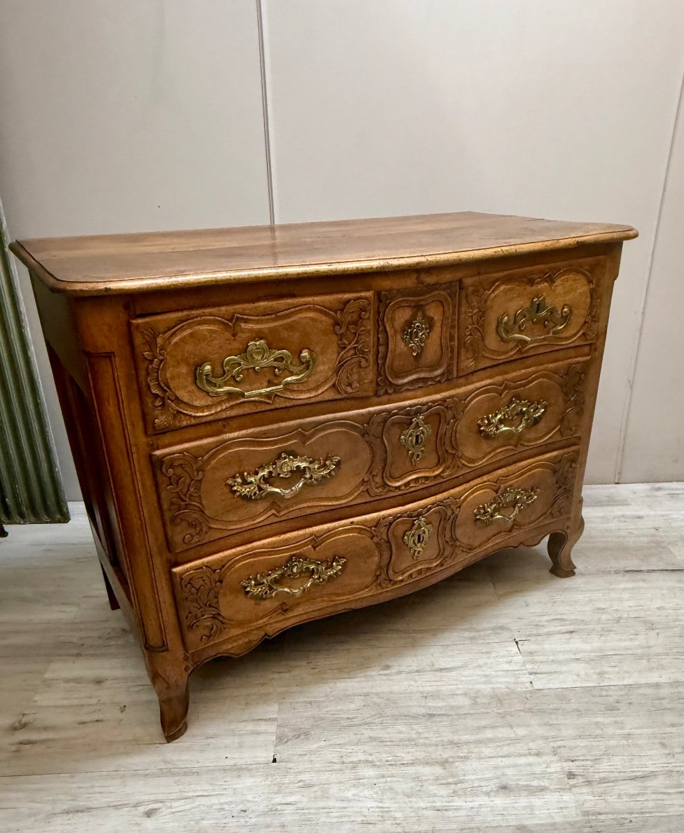 Louis XV Period Lyonnaise Walnut Chest Of Drawers -photo-1