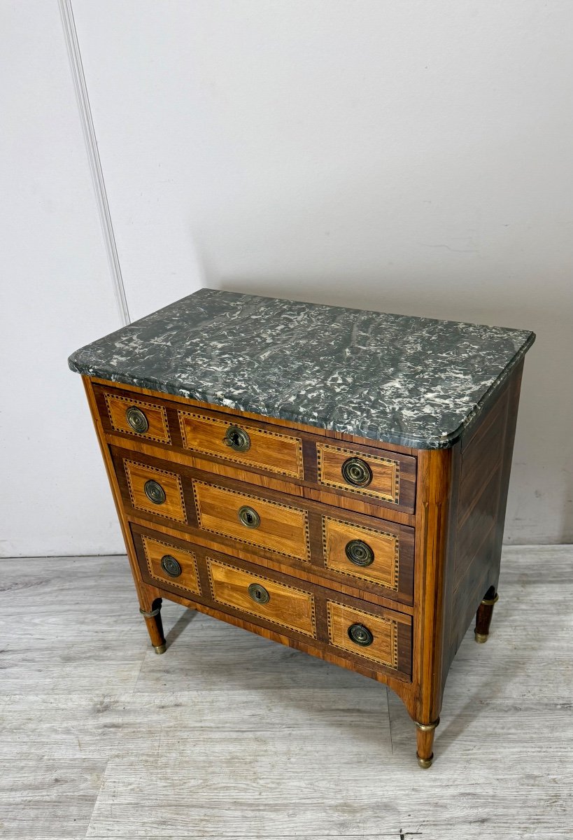 Louis XVI Period Marquetry Chest Of Drawers -photo-7