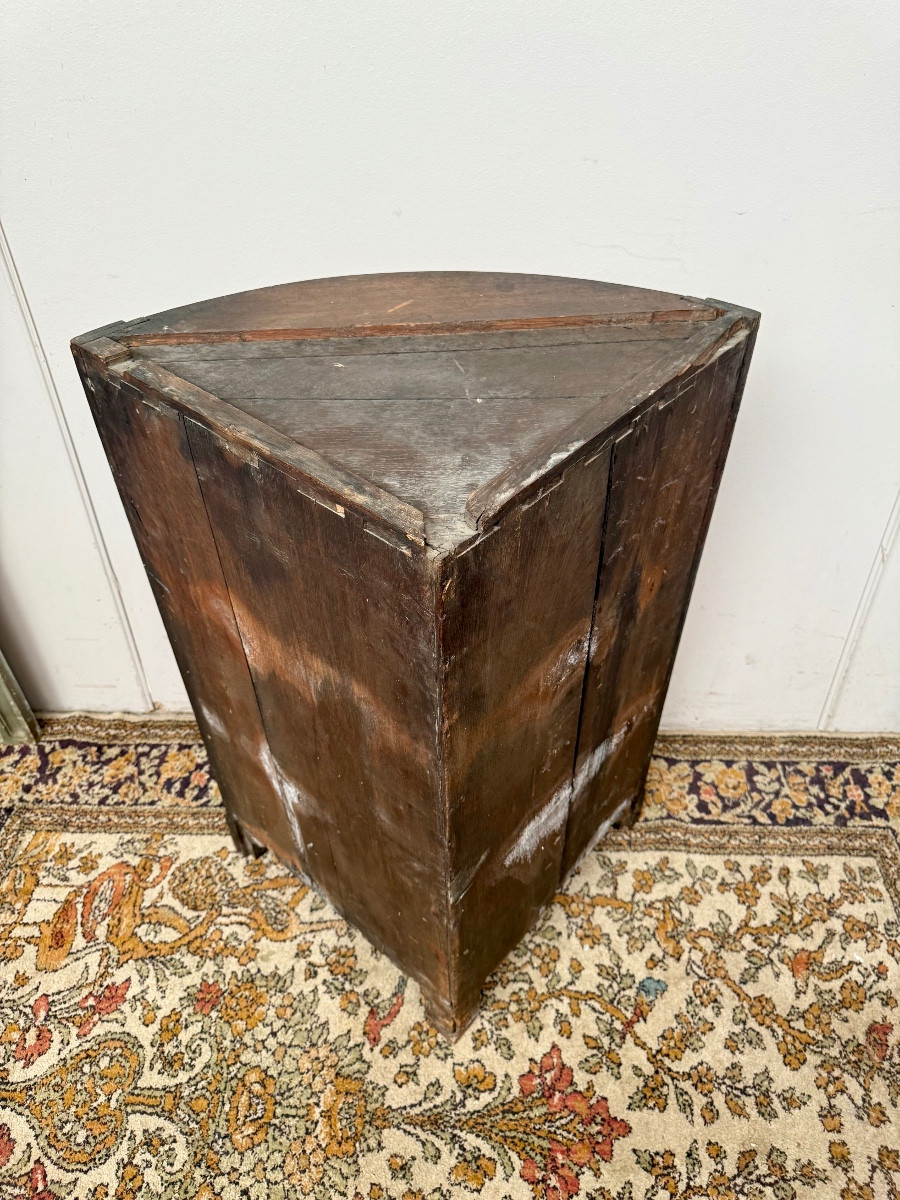 Louis XVI Style Corner Cabinet In Mahogany From The 18th Century -photo-4
