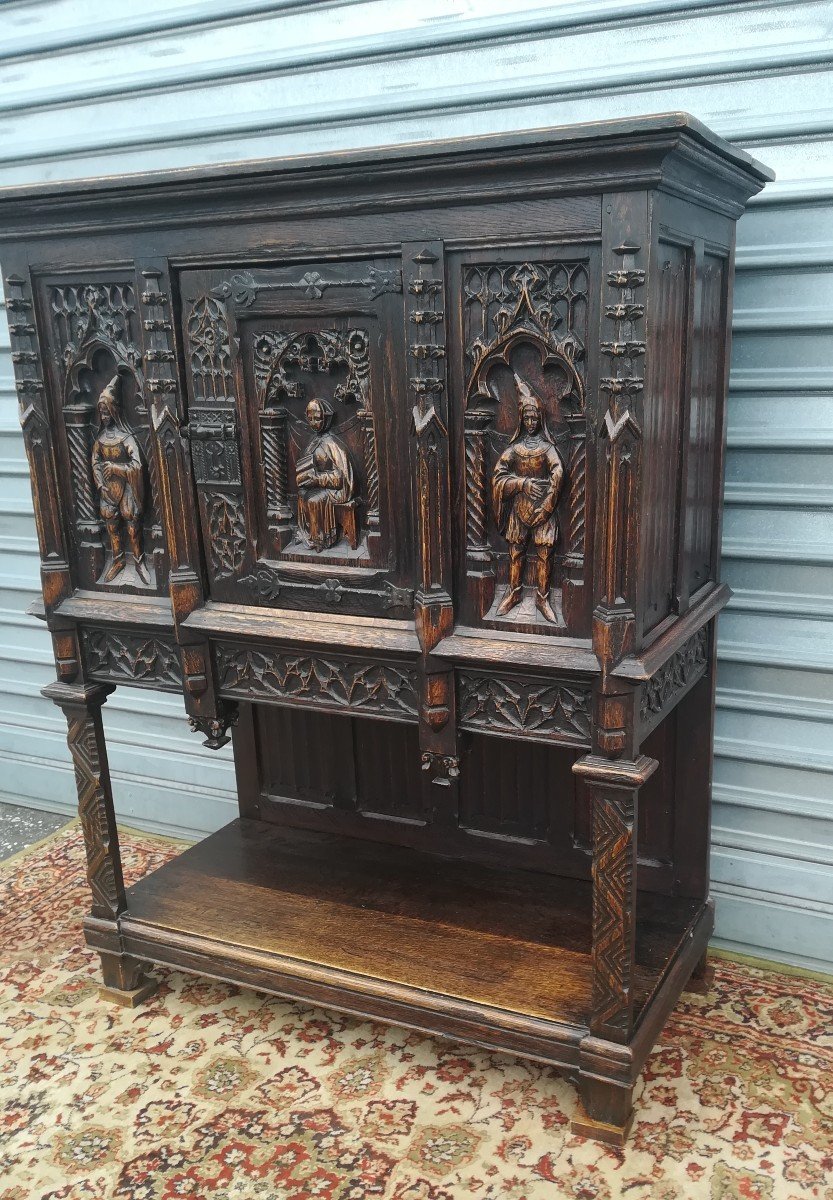 19th Century Neo-gothic Credenza-photo-3