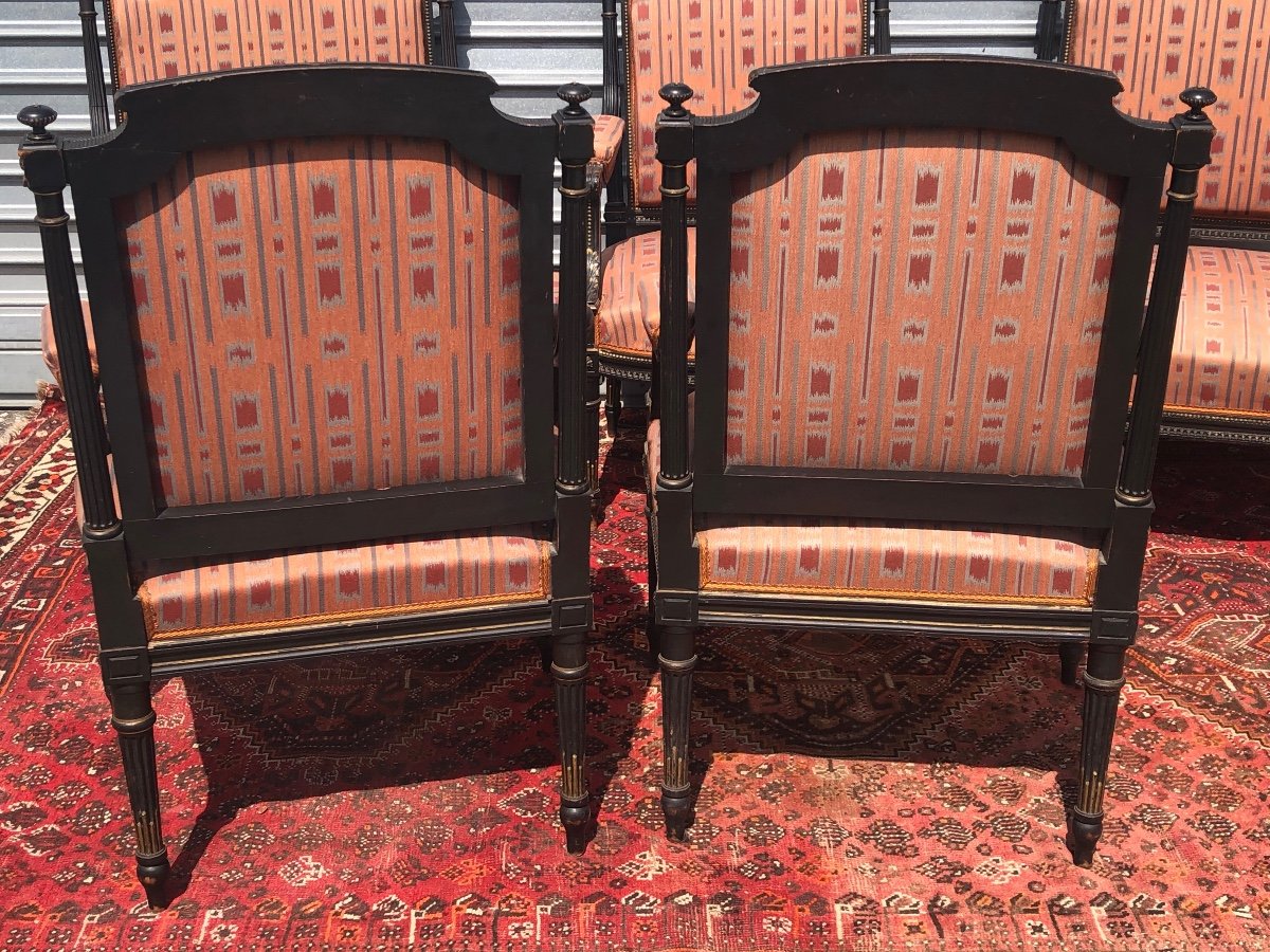 Suite De 6 Fauteuils D’époque Napoléon III-photo-1