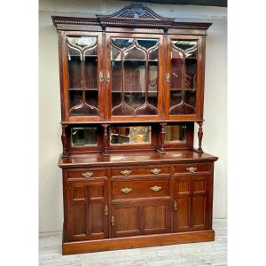 Large Mahogany Bookcase From The 19th Century